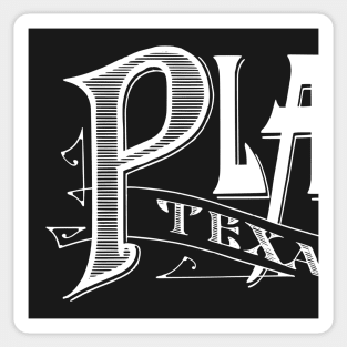 Vintage Plano, TX Sticker